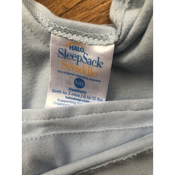 Halo 0-3M Blue Swaddle Sleepsack - Picture 2 of 4